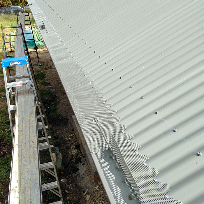  Hinged panel shown open 