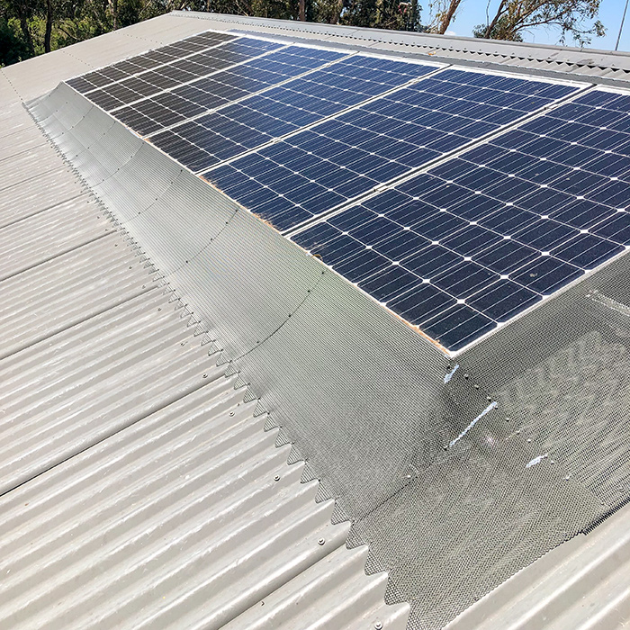  Mesh protection. Normal operation of panels is unchanged. 